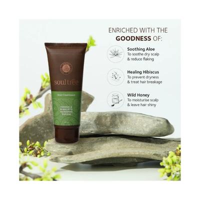 SoulTree Hair Conditioner - Hibiscus & Henna with Nourishing Shikakai 100 gm - Conditioners