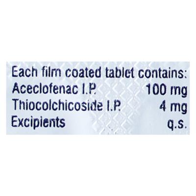 ZIX MR 4mg Tablet 10'S - Muscle Cramps/Spasticity-Mus