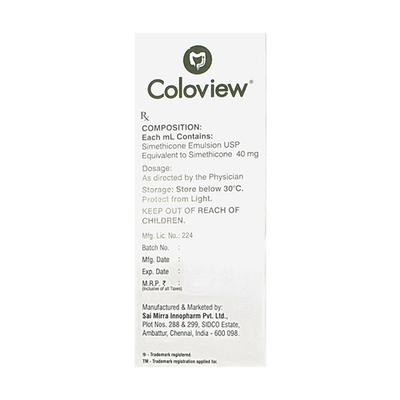 COLOVIEW Emulsion 15ml - Ulcer/Reflux/Flatulence-Aaa