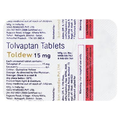 TOLDEW 15mg Tablet 4's - Heart Failure-Oth