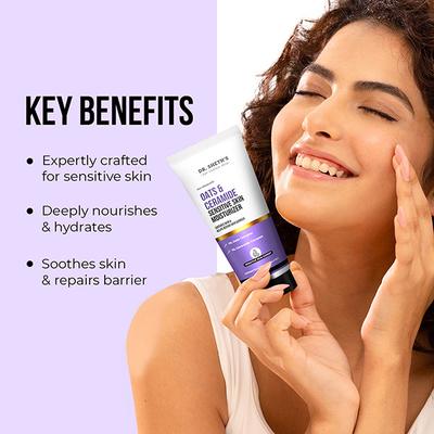 Dr. Sheth's Oat & Ceramide Sensitive Skin Moisturizer Oil-Free 1% Oats & 1% Ceramide Complex 100 gm - Face Moisturizers