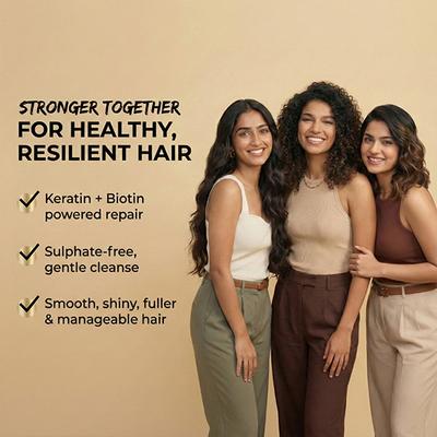 The Skin Story New Keratin Repair & Strengthen Shampoo 450 ml - Shampoos
