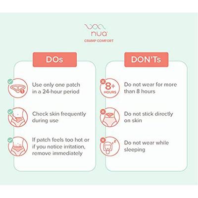 Nua Cramp Comfort Heat Patches (Pack of 3) - Intimate Care