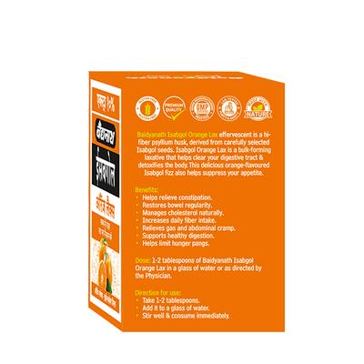 Baidyanath Isabgol Psyllium Husk Powder - Orange Lax 110 g - Digestive Care