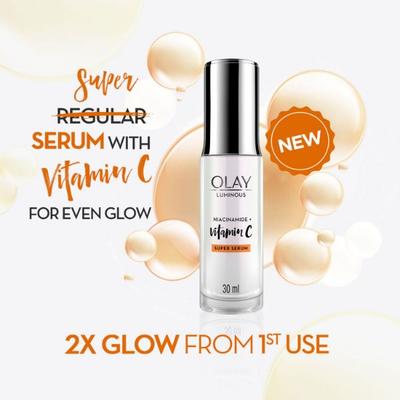 Olay Luminous Vitamin C Super Serum with 99% pure Niacinamide,White,82316914 30 ml - Face Gels