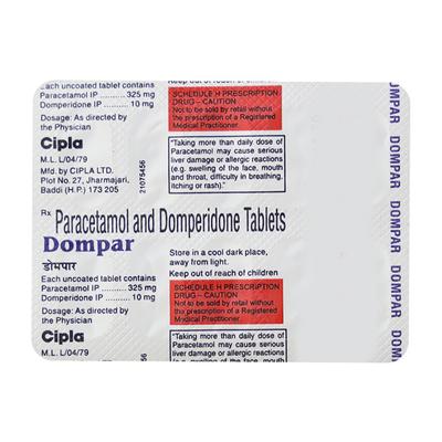 Dompar Tablet 10'S - Migraine