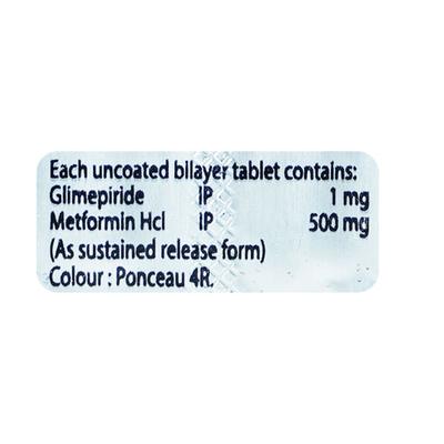 Life Pride M 1mg/500mg Tablet 10'S - Diabetes-Ant