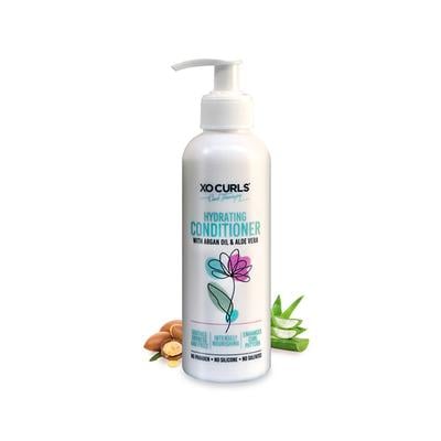 Xo Curls Hydrating Conditioner With Argan Oil And Aloe Vera For Easy Detangling And Soft Hair 250 ml - Conditioners