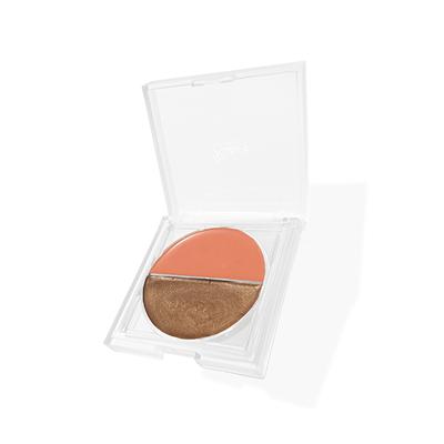 Ruby'S Organics 2 In 1 Creme Bronzer & Blush Duo - Bronze + Tan 9gm - Face Palettes