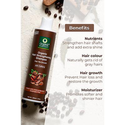 Organic Harvest Everyday Shampoo Coffee & Walnuts Gentle Care For Everyday Cleansing 250ml - Shampoos