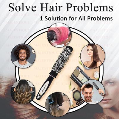 Majestique Blow Dryer Brush for Blow Drying - Lightweight Professional Roller, Precise Heat Styling - 1.2 Inch 1's - Hair Dryers