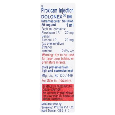 Dolonex IM Injection 1ml - Pain relief-Nsa
