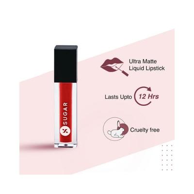 Sugar Cosmetics Smudge Me Not Liquid Mini Lipstick 06 Tangerine Queen 1.1 ml - Liquid Lipsticks