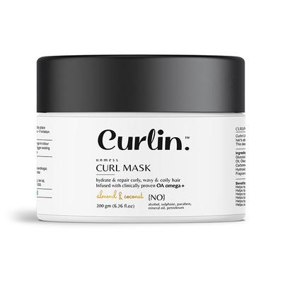 Curlin Unmess Curl Mask 200 gm - Hair Masks & Packs
