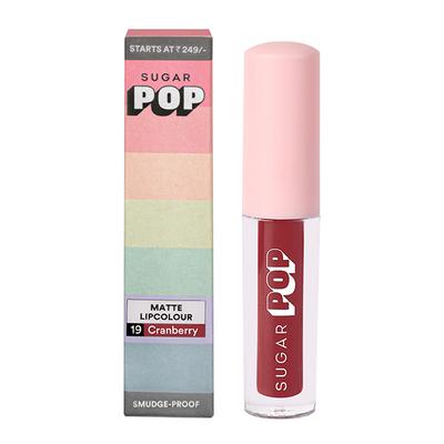 SUGAR POP Matte Lipcolor - 19 Cranberry 1.6 ml - Liquid Lipsticks