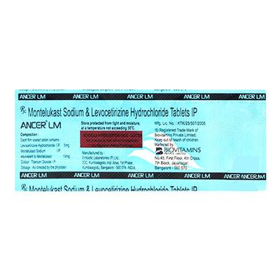 Ancer LM Tablet 10'S - Allergies-Ant