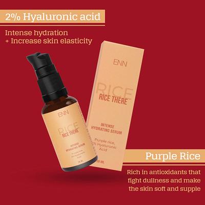 ENN Rice There Brightening Gel Face Wash And Hydrating Serum With Hyaluronic Acid kits 130 ml - Facial Kits