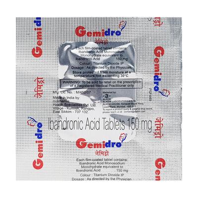 Gemidro 150mg Tablet 1's - Bone Metabolism-Age