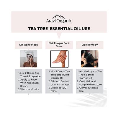 Aravi Organic Tea Tree and Lavender Essential Oil Combo Pack 30ml 2's - Essential Oils