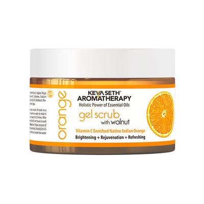 Keya Seth Aromatherapy Orange Gel Scrub, Vitamin C Enriched, Walnut Shell, Natural Exfoliation 160 gm - Scrubs & Exfoliants
