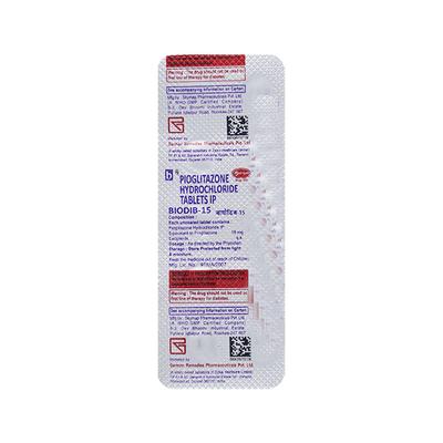 Biodib 15mg Tablet 10'S - Diabetes-Ant