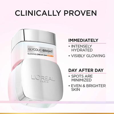 L'Oreal Paris Glycolic Bright Skin Care Day Cream with SPF 30 50 ml - Day Cream
