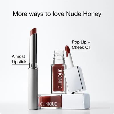 Clinique Pop Lip + Cheek Oil in Nude Honey 7 ml - Lip Stains & Tints