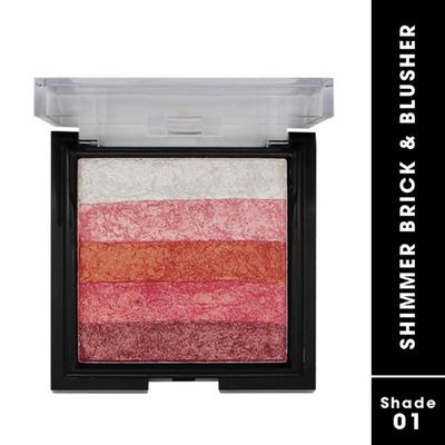 Fashion Colour Shimmer Brick And Blusher, Shade 01 8 gm - Blushes