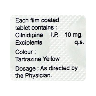 Cilnipres 10mg Tablet 10'S - Hypertension-Cal