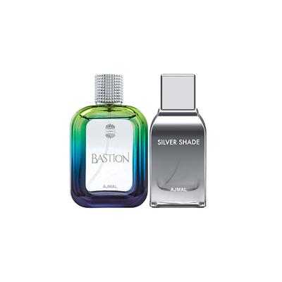 Ajmal Bastion EDP Woody Aromatic Perfume And Silver Shade EDP Citrus Woody Perfume 200 ml - Men Perfumes (Edt/Edp)