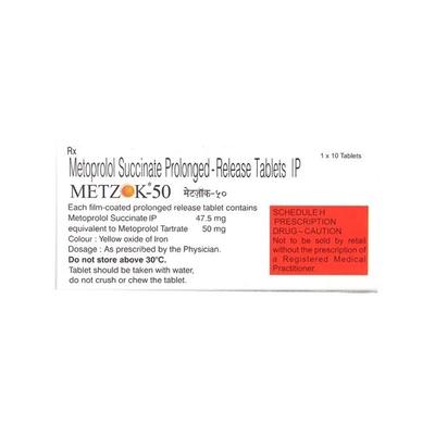 Metzok 50mg Tablet 10'S - Hypertension-Bet