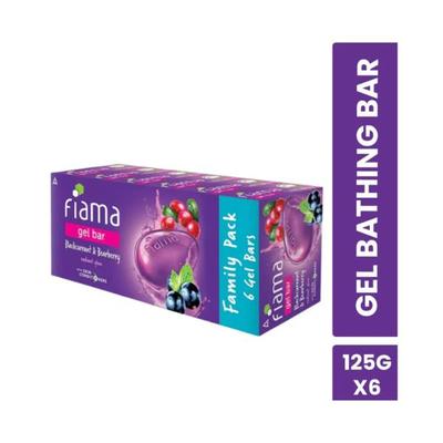 Fiama Gel Bar Blackcurrant And Bearberry, 125g each 6's - Soaps