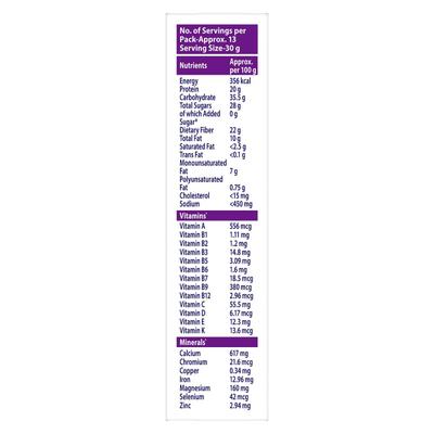 Horlicks Diabetes Plus Powder - Vanilla Flavour (Refill Pack) 400 g - Nutritional Supplement