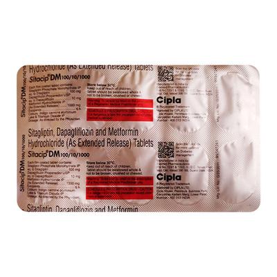 SITACIP DM 100/10/1000 Tablet 10's - Diabetes-Ant