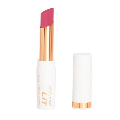 MyGlamm LIT Creamy Matte Lipstick-Mai Tai 3.7 gm - Lipsticks