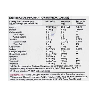 NUTROVA COLLAGEN + ANTIOXIDANTS WATERMELON Sachet 30's - Supplements-Vam