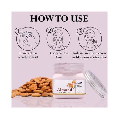 Jeva Almond Skin Nourishing Face and Body Cream 380 ml - Lotions & Creams