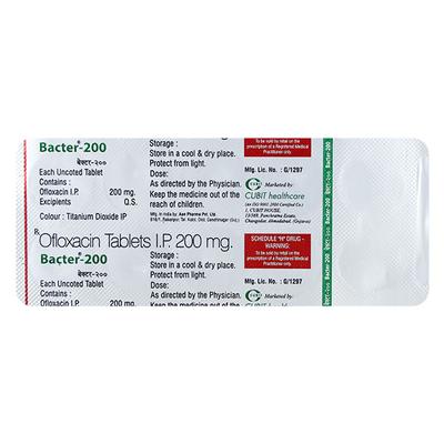 BACTER 200 Tablet 10's - Bacterial Infections-Qui