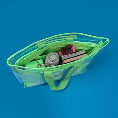 Colorbar The Bold and Beautiful Tote - Neon Green 780 gm - Makeup Pouches