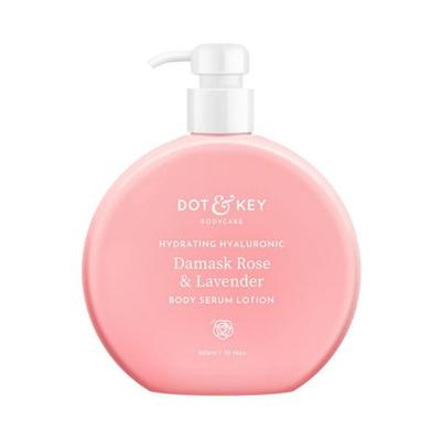 Dot & Key Hydrating Hyaluronic Damask Rose & Lavender Body Serum Lotion 300 ml - Lotions & Creams