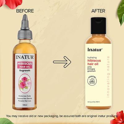 Inatur Hair Oil - Hibiscus 100ml - Hair Oils