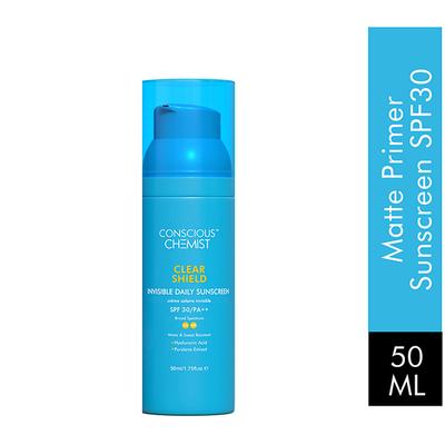 Conscious Chemist Sunscreen SPF 30 PA+++ UVA/UVB Hyaluronic Acid and Purslane Extract 50ml - Face Sunscreen
