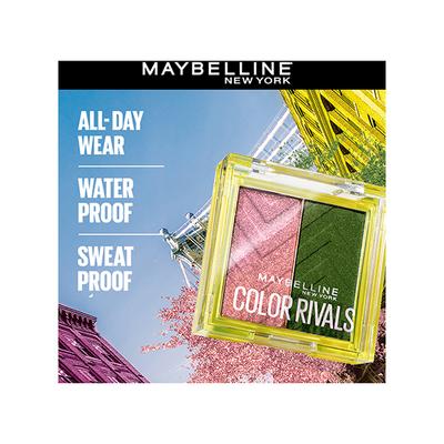 Maybelline New York Color Rivals Shadow Longwear Duo Eyeshadow Palette Urban x Wild 3 gm - Eyeliners