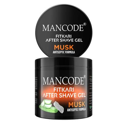 Mancode Fitkari After Shave Gel Musk Antiseptic Formula 100 gm - Shaving Gels