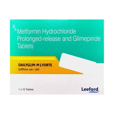 DAILYGLIM M1 FORTE Tablet 10's - Diabetes-Ant