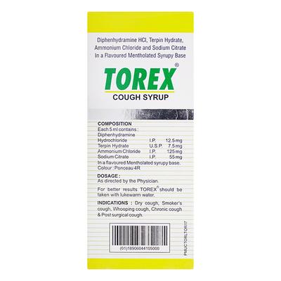 Torex Cough Syrup 100ml - Cough And Cold-Cou