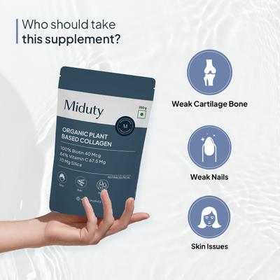 Miduty Organic Plant Based Collagen 250 g - Hair & Skin