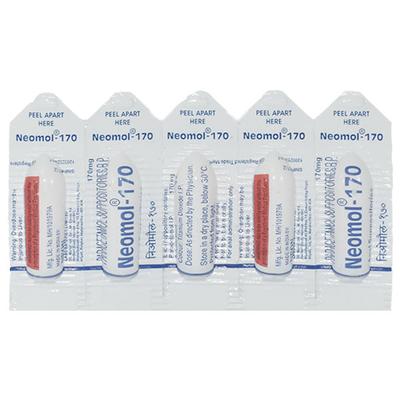 NEOMOL 170 Anal Suppositories 5's - Pain relief-Nsa