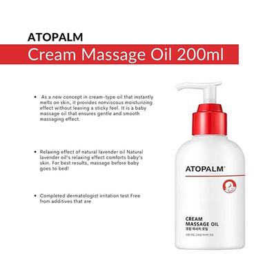 ATOPALM Cream Massage Oil 200 gm - Massage Oils