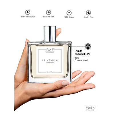 EM5 La-Vanilla Perfume for Women - Eau De Parfum Spray, Vanilla Warm Spicy 50 ml - Women Perfumes (Edt/Edp)